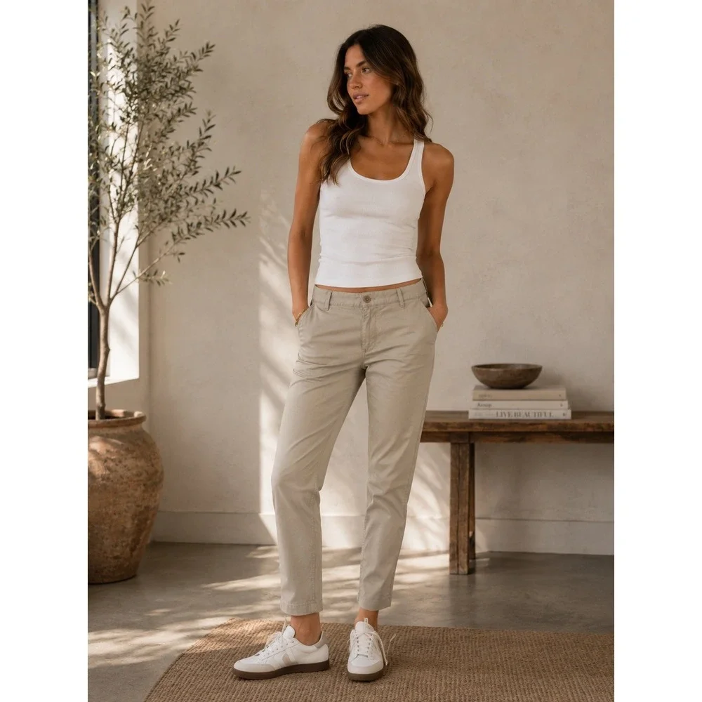 Lauren Jeans Co Pants Womens 20W Tan Preppy Old Money Classic
